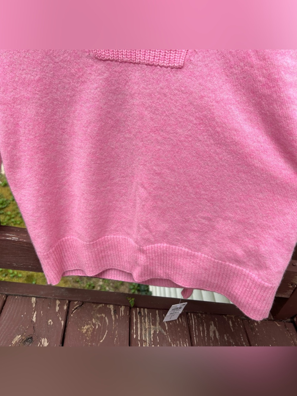 Charter Club Women Bubblegum Heather Pink 100% Cashmere Quarter-Zip Sweater|Sz:S - Picture 10 of 16